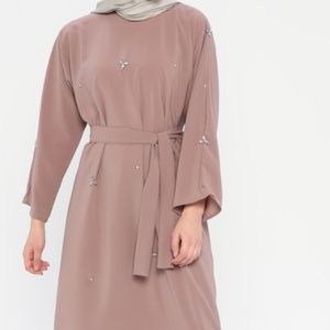 Long Sleeve Maxi Dress with Gems